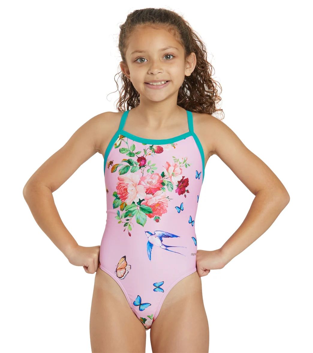 Sporti x Emma Weyant Floral Whimsy Thin Strap One Piece Swimsuit Youth (22-28) - Image 6