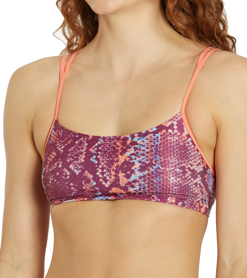 Sporti x Gretchen Walsh Desert Python Tracy Double Strap Bikini Top - Image 13