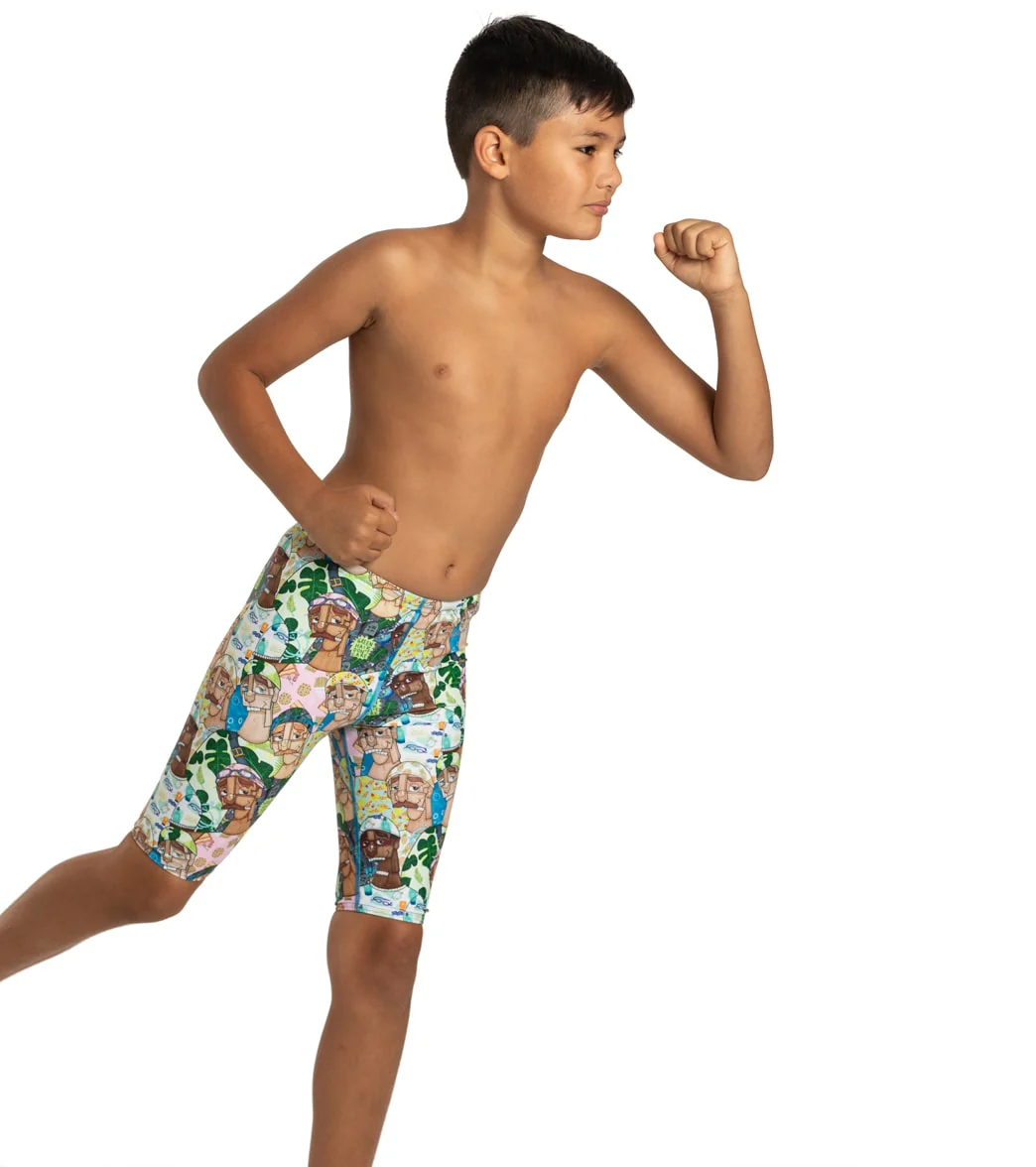 Sporti x Mat Chavez Limited Edition Chlorine Machines Jammer Swimsuit Youth (22-28) - Image 2