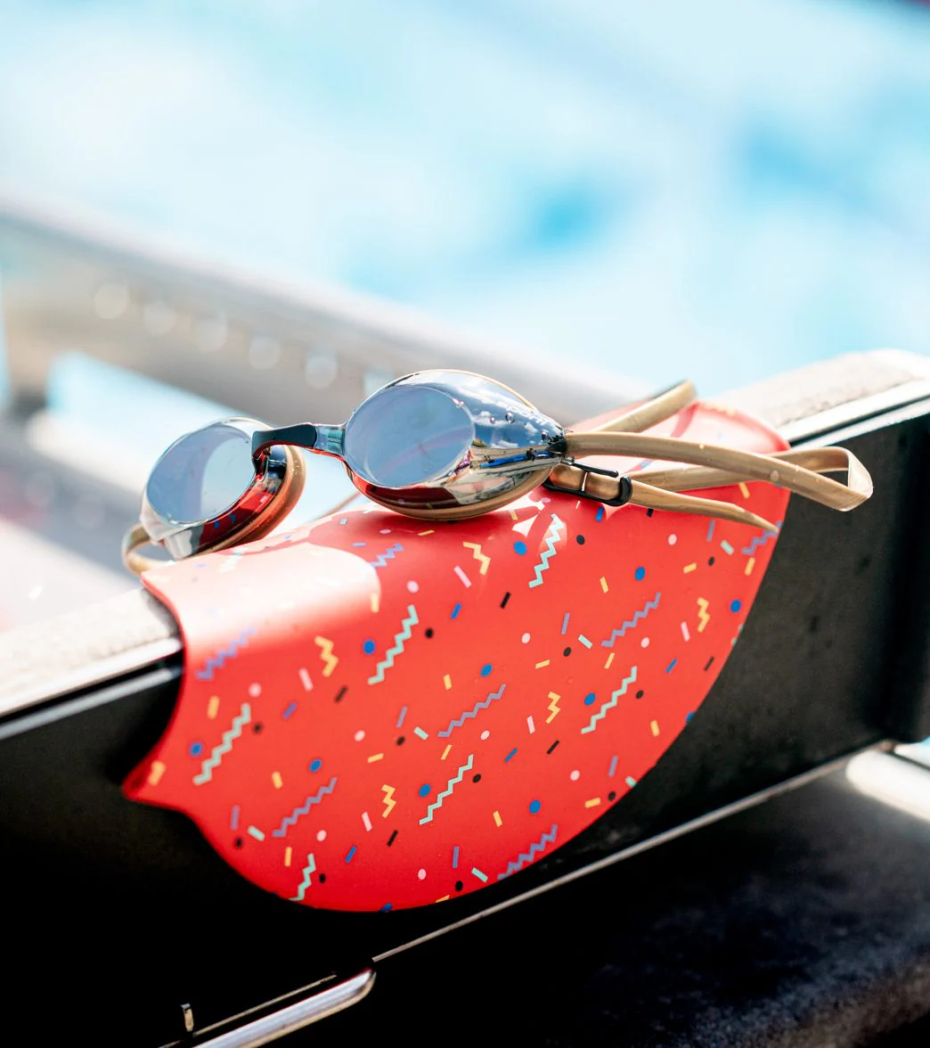 Sporti x Shaine Casas Confetti Silicone Swim Cap - Image 2