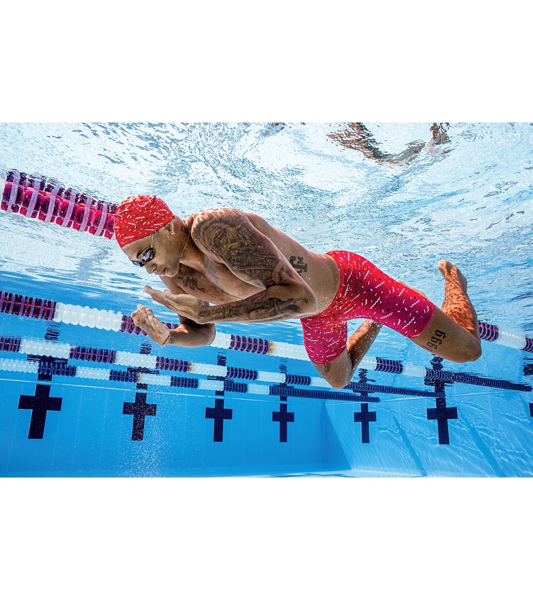 Sporti x Shaine Casas Confetti Silicone Swim Cap - Image 4