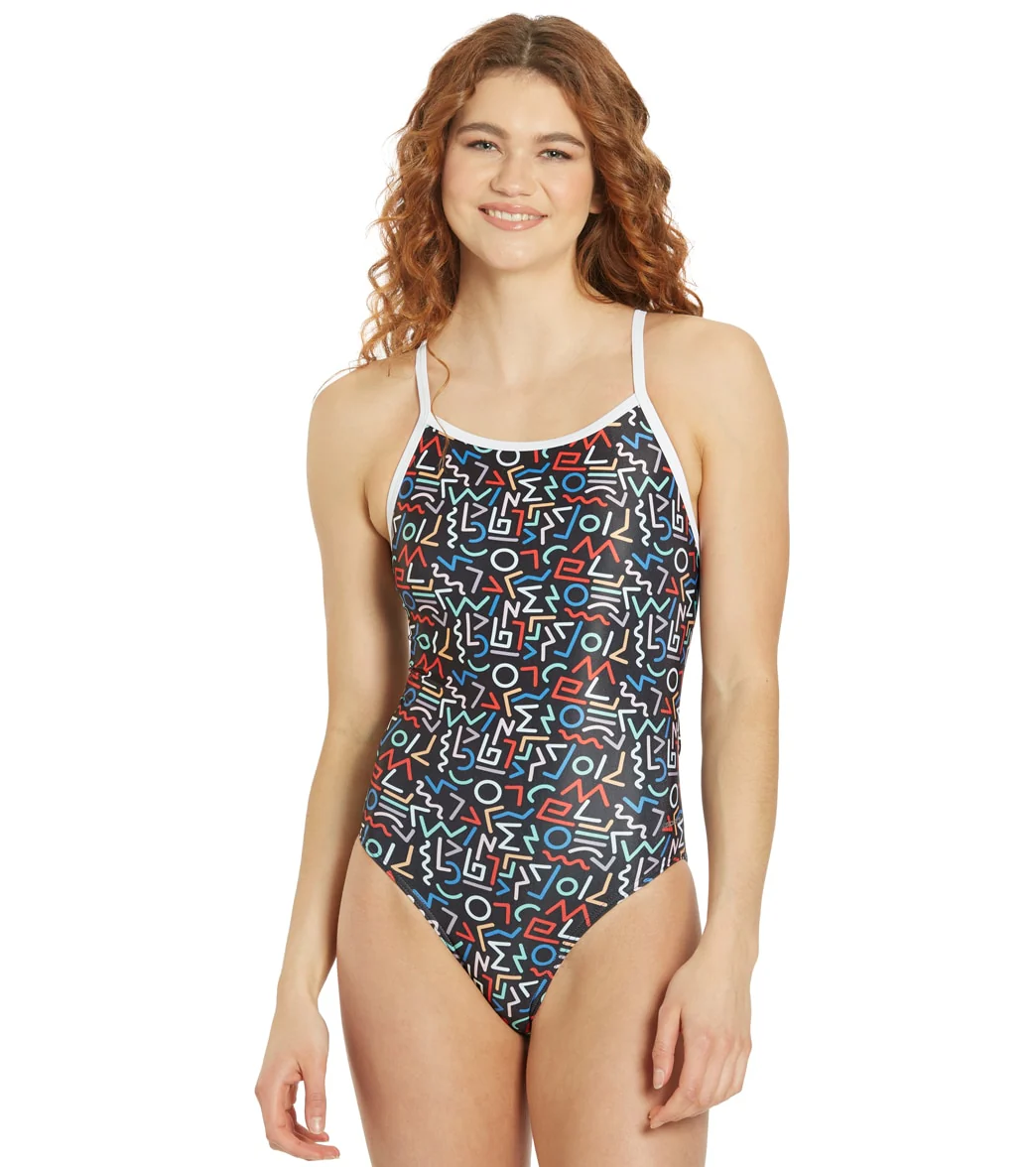 Sporti x Shaine Casas Space Jam Thin Strap One Piece Swimsuit (26-40) - Image 7