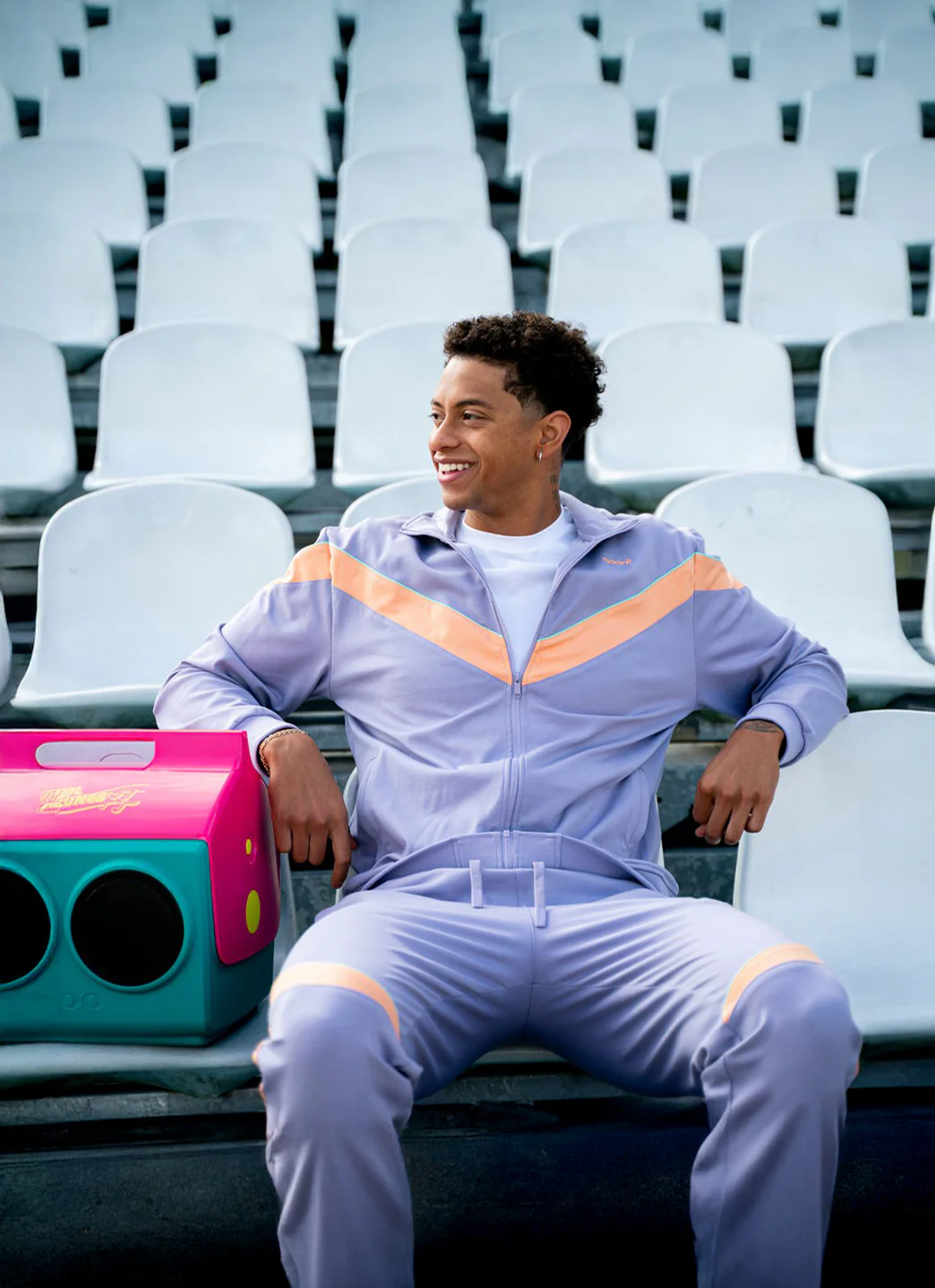 Sporti x Shaine Casas Very Peri Team Tracksuit Zip-Up Jacket - Image 3