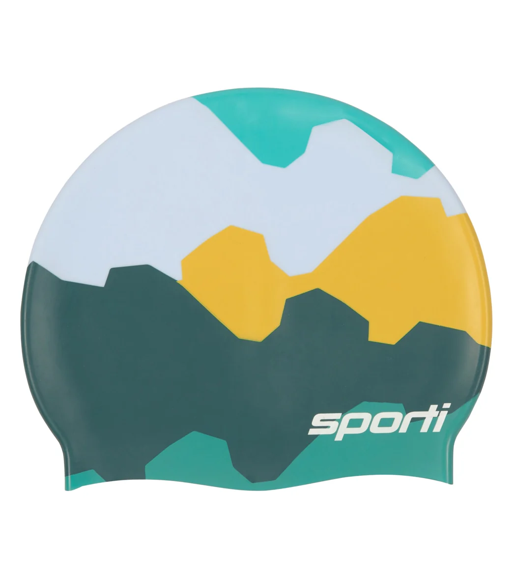 Sporti x She Is This Limited Edition Mountain Silicone Swim Cap - Image 3