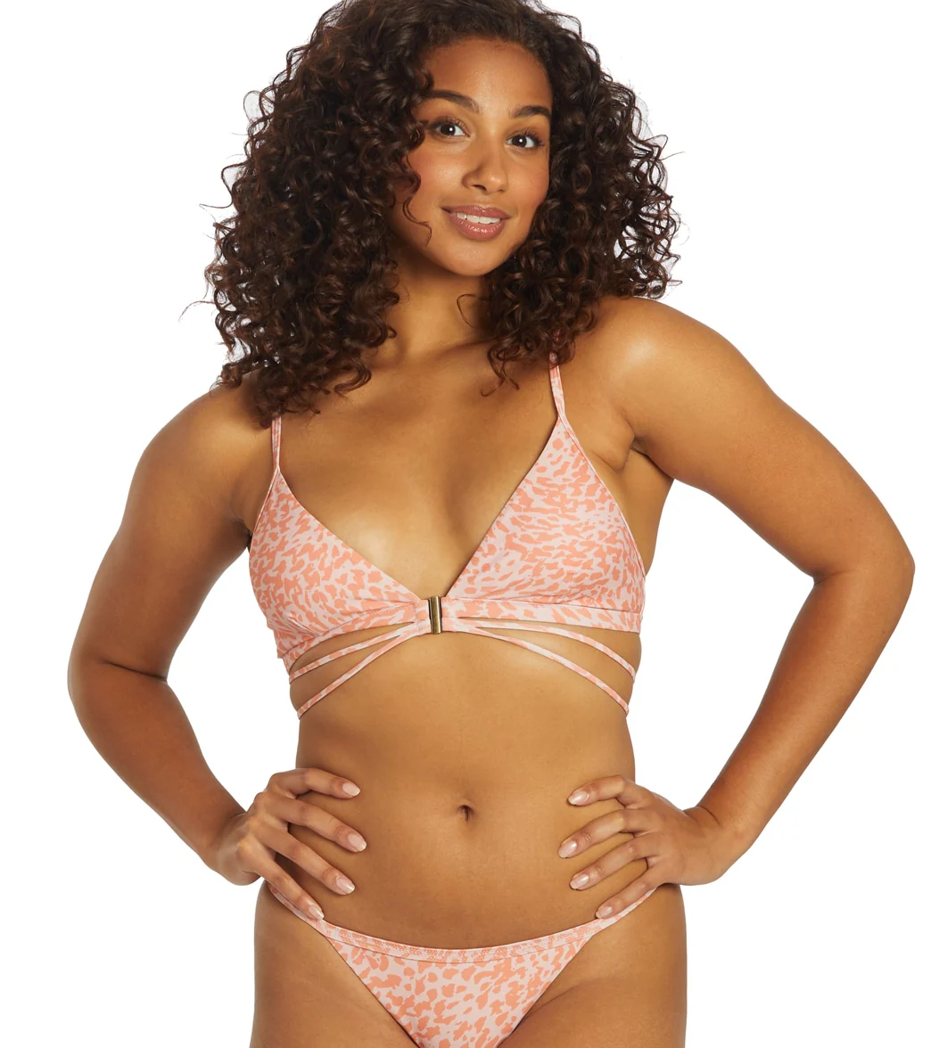 Sporti x Stef Corgel Daydream Cheetah Strappy Triangle Bikini Top - Image 6