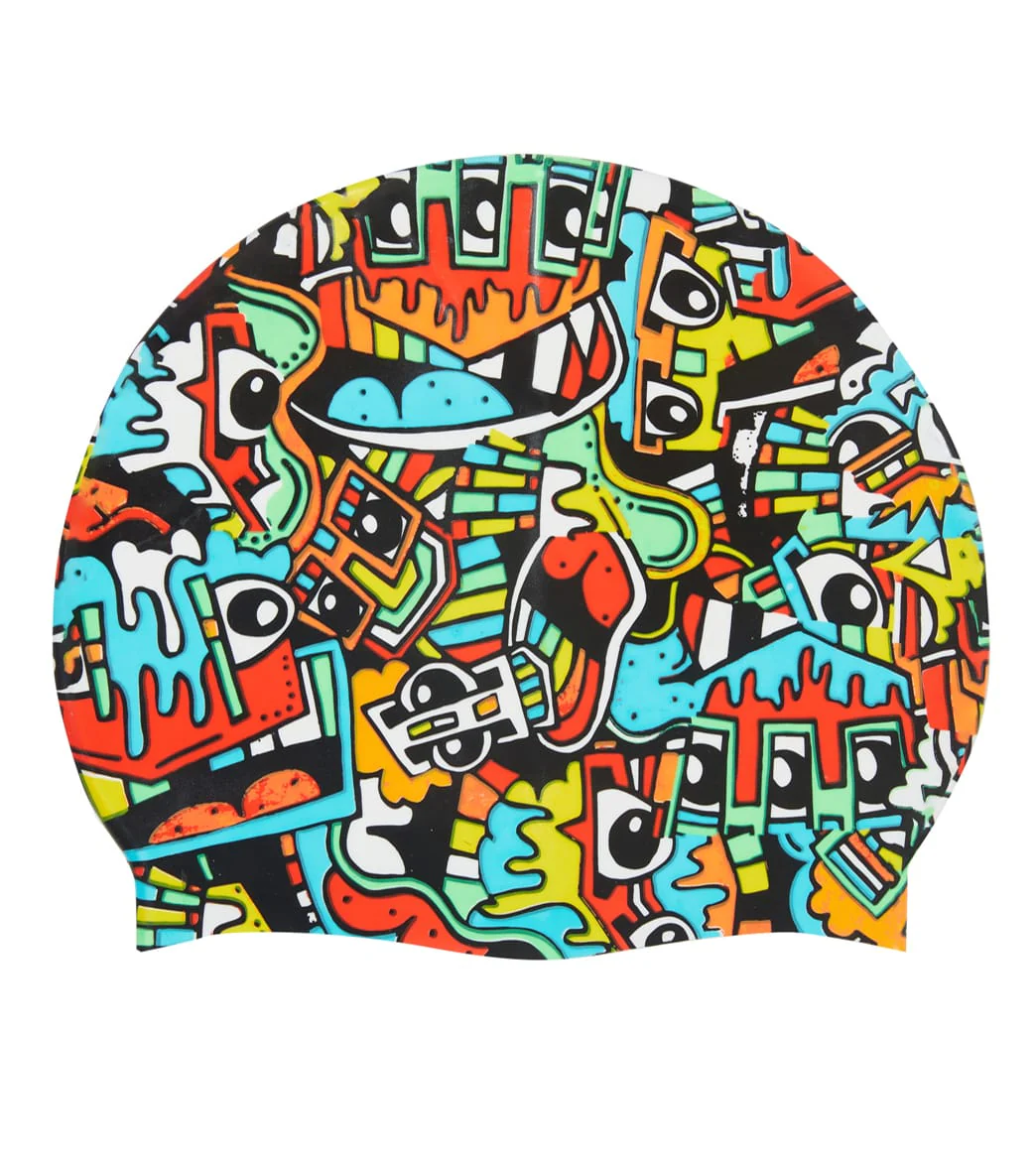 Sporti x Tyler Wallach Limited Edition Beauty Silicone Swim Cap - Image 5