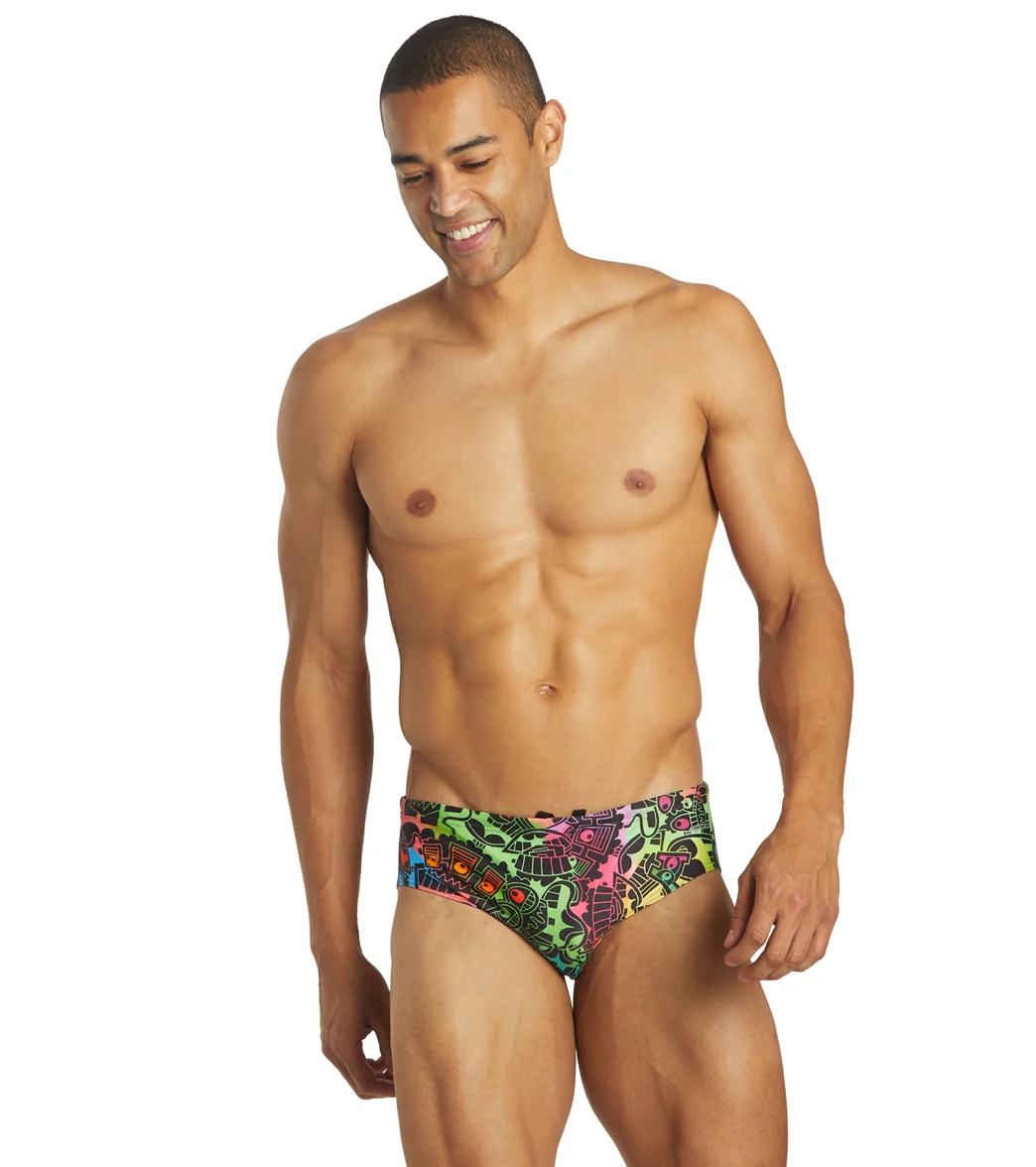 Sporti x Tyler Wallach Limited Edition Rainbow Rave Brief Swimsuit - Image 4
