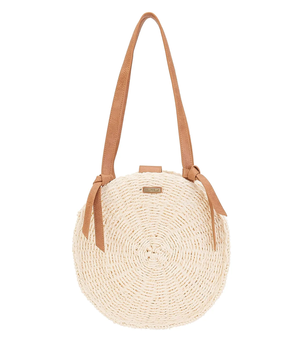Sun N Sand Round Straw Shoulder Tote - Image 6
