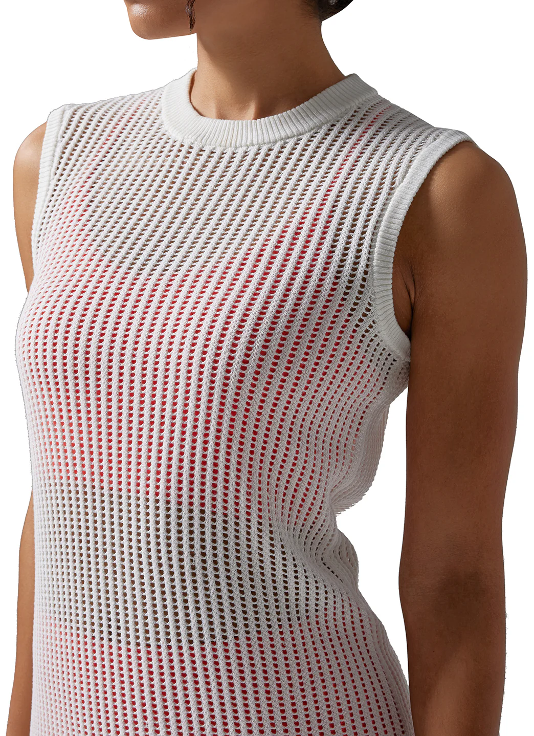 Tavi Retreat Sleeveless Open Knit Dress - Image 12