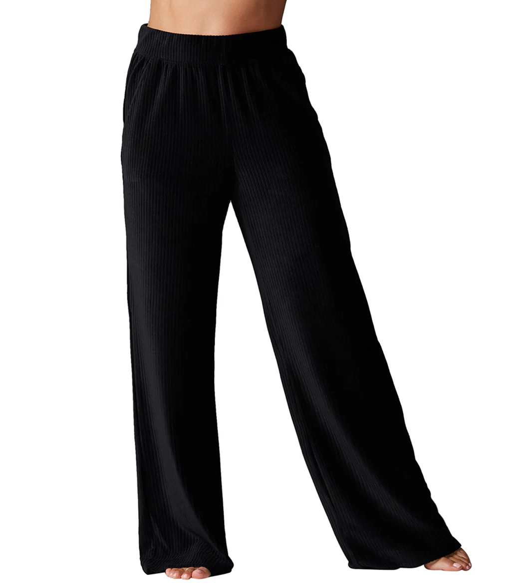 Tavi Wide Leg Brushed Rib Pant - Image 7