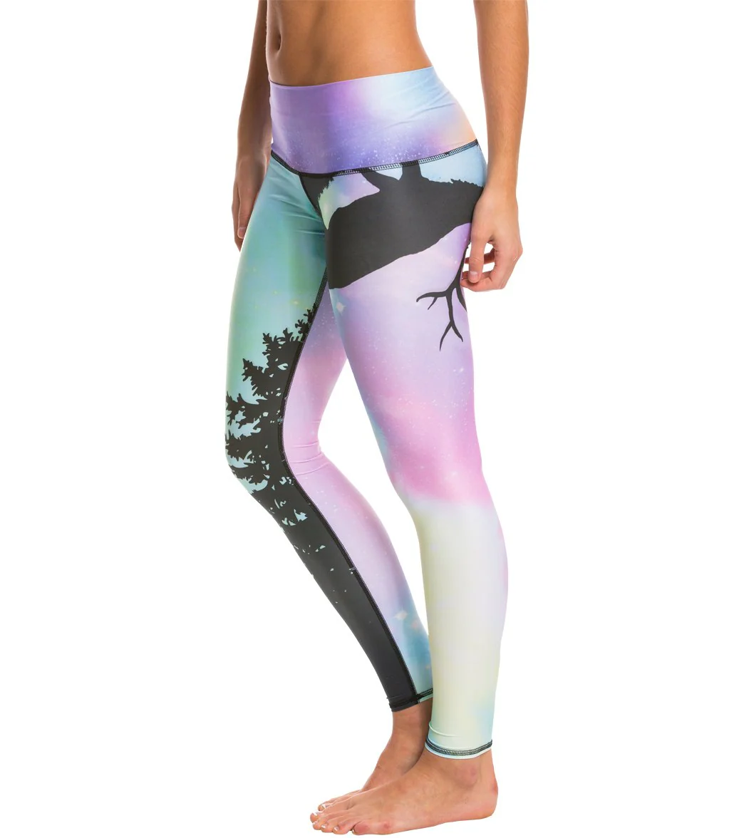Teeki Northern Lights Hot Pant Yoga Leggings - Image 2