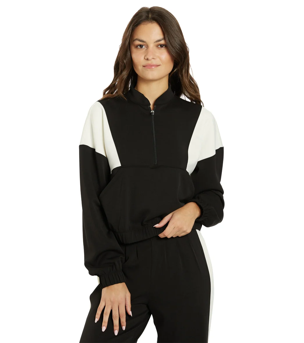 Thrive Societe Blocked Half Zip Pullover - Image 12