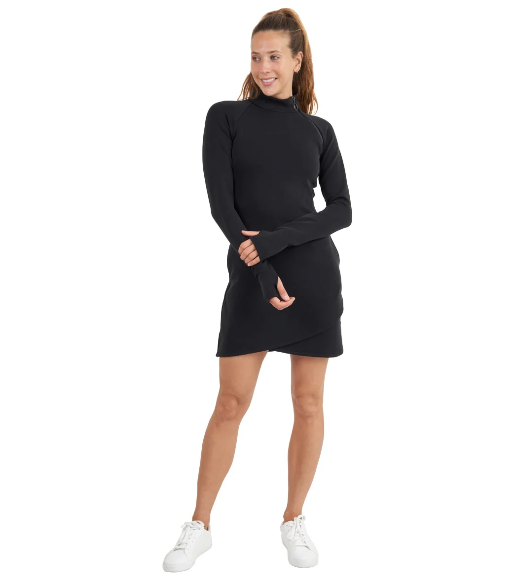 Thrive Societe Zip Mock Neck Dress - Image 2