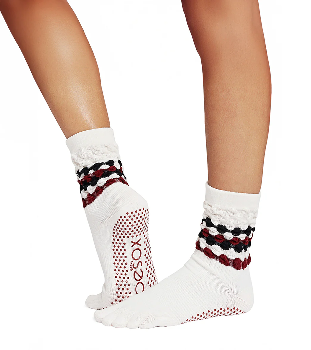 Toesox Crew Full Toe Grip Socks - Image 27