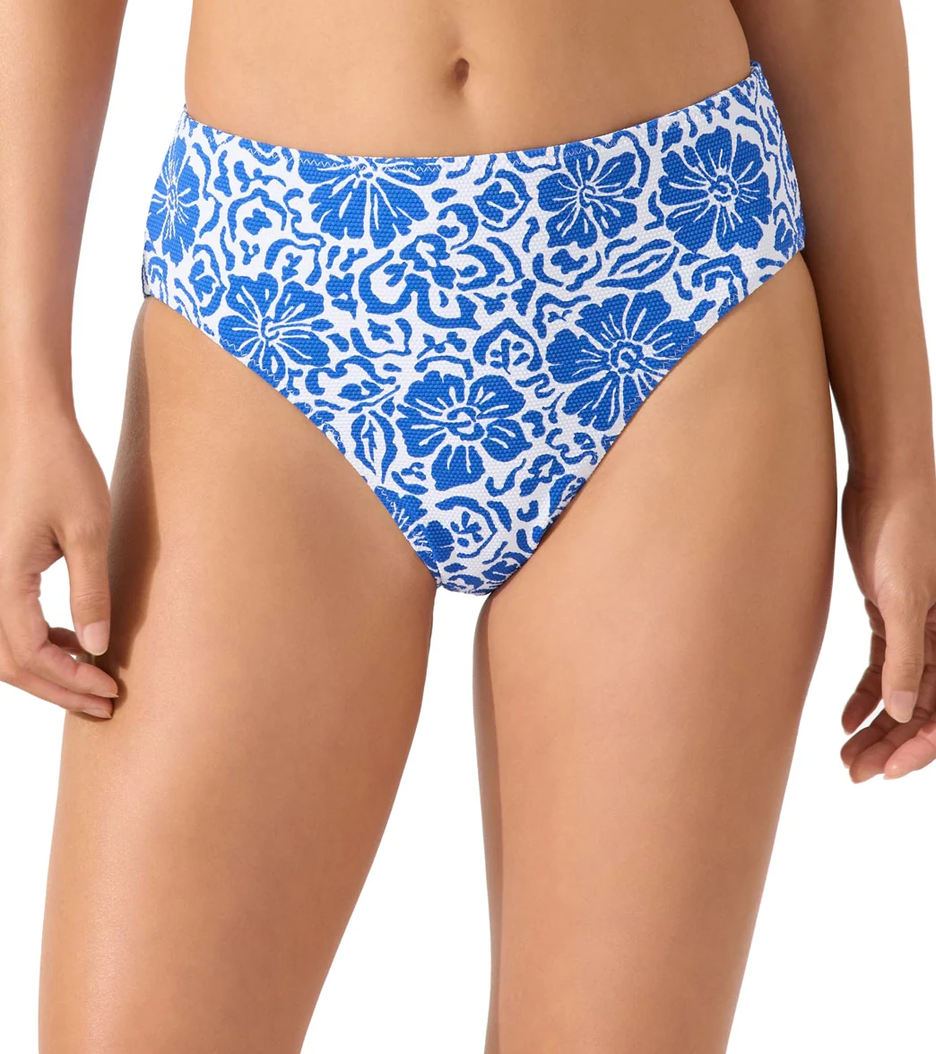 Tommy Bahama Island Cays Hibiscus Reversible High Waist Bikini Bottom - Image 6