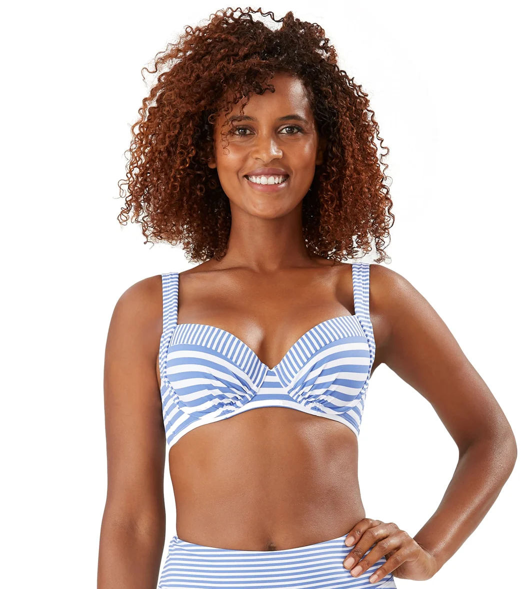 Tommy Bahama Women's Breaker Bay Stripe Underwire Bikini Top (B/C/D/DD Cup) - Image 4