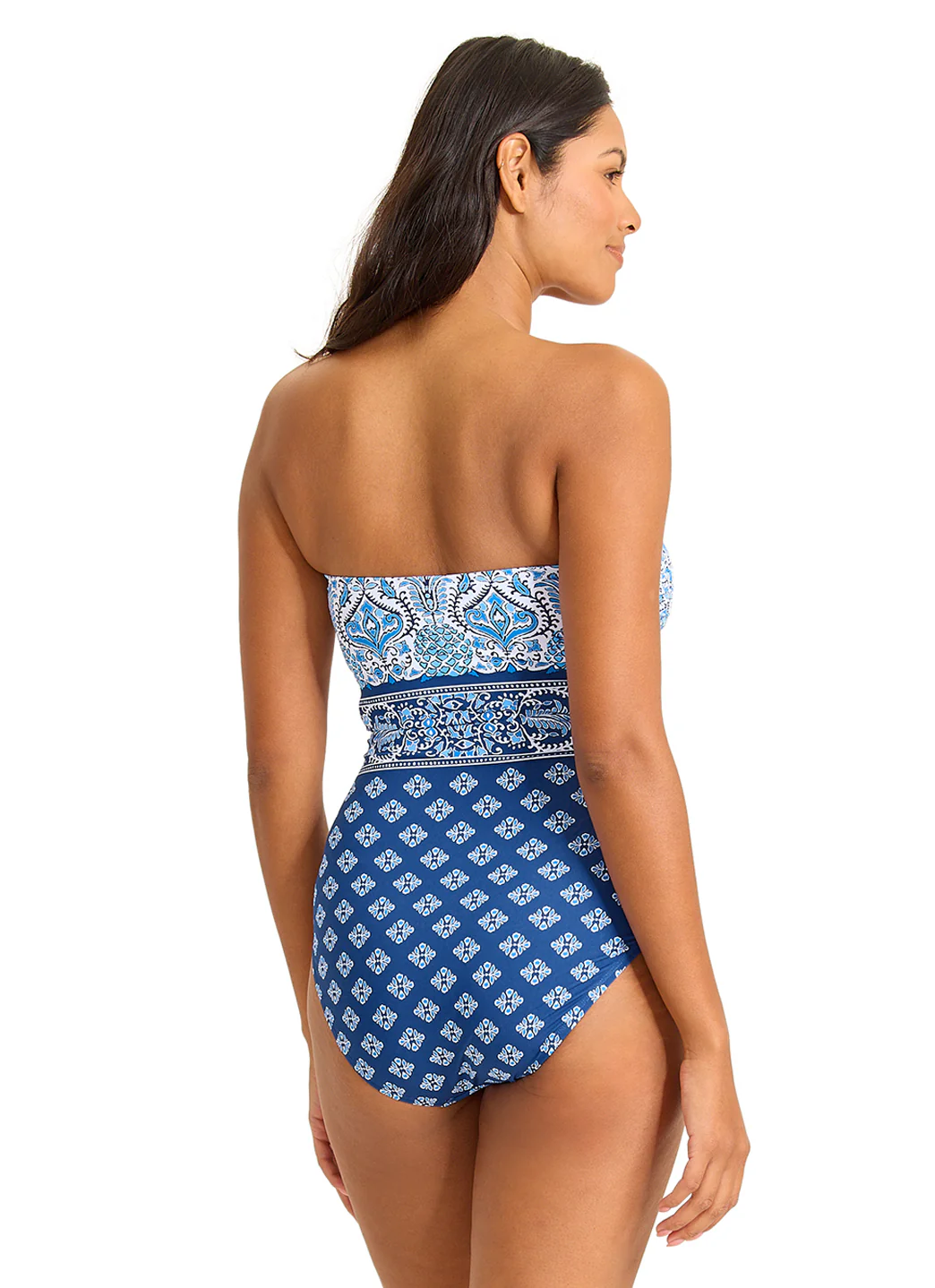 Tommy Bahama Women's Noble Pineapple Bandeau One Piece Swimsuit - Image 4