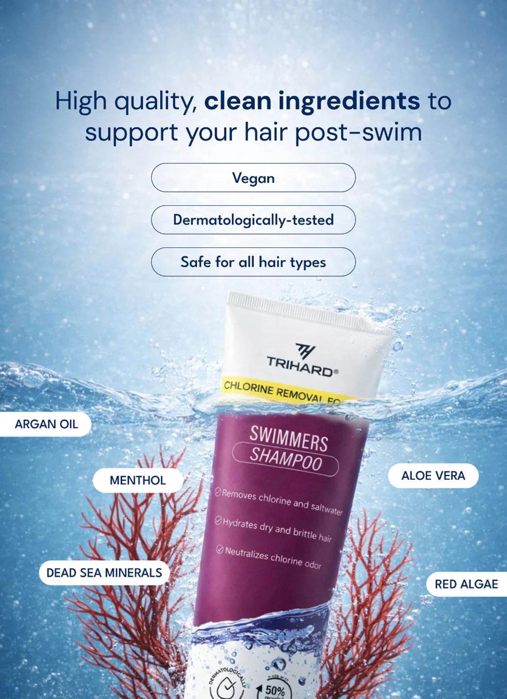 Trihard Swimmers Shampoo Extra Boost 8.45fl oz - Image 6