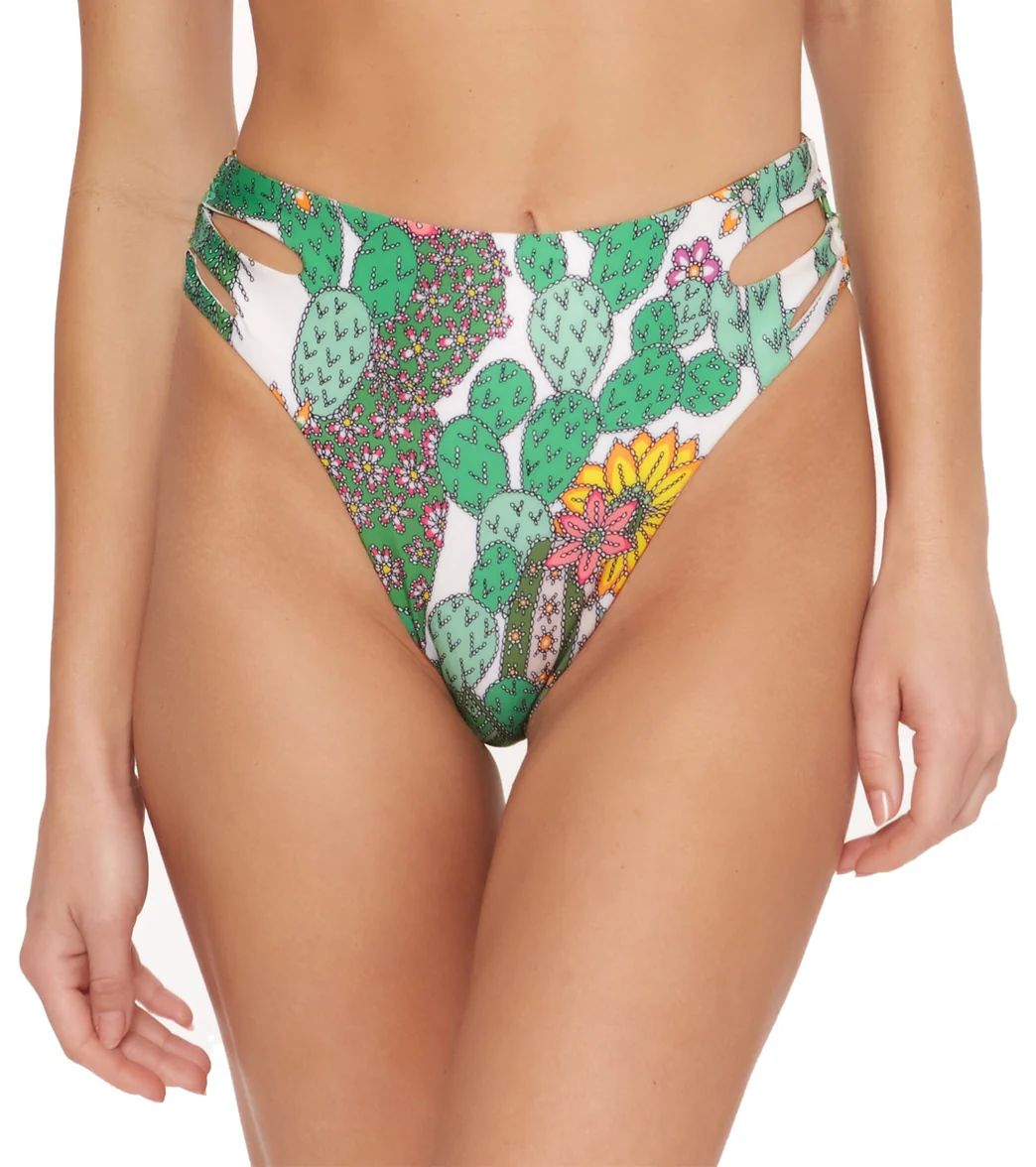 Trina Turk Women's Cacti Cutout High Waist Bikini Bottom - Image 6