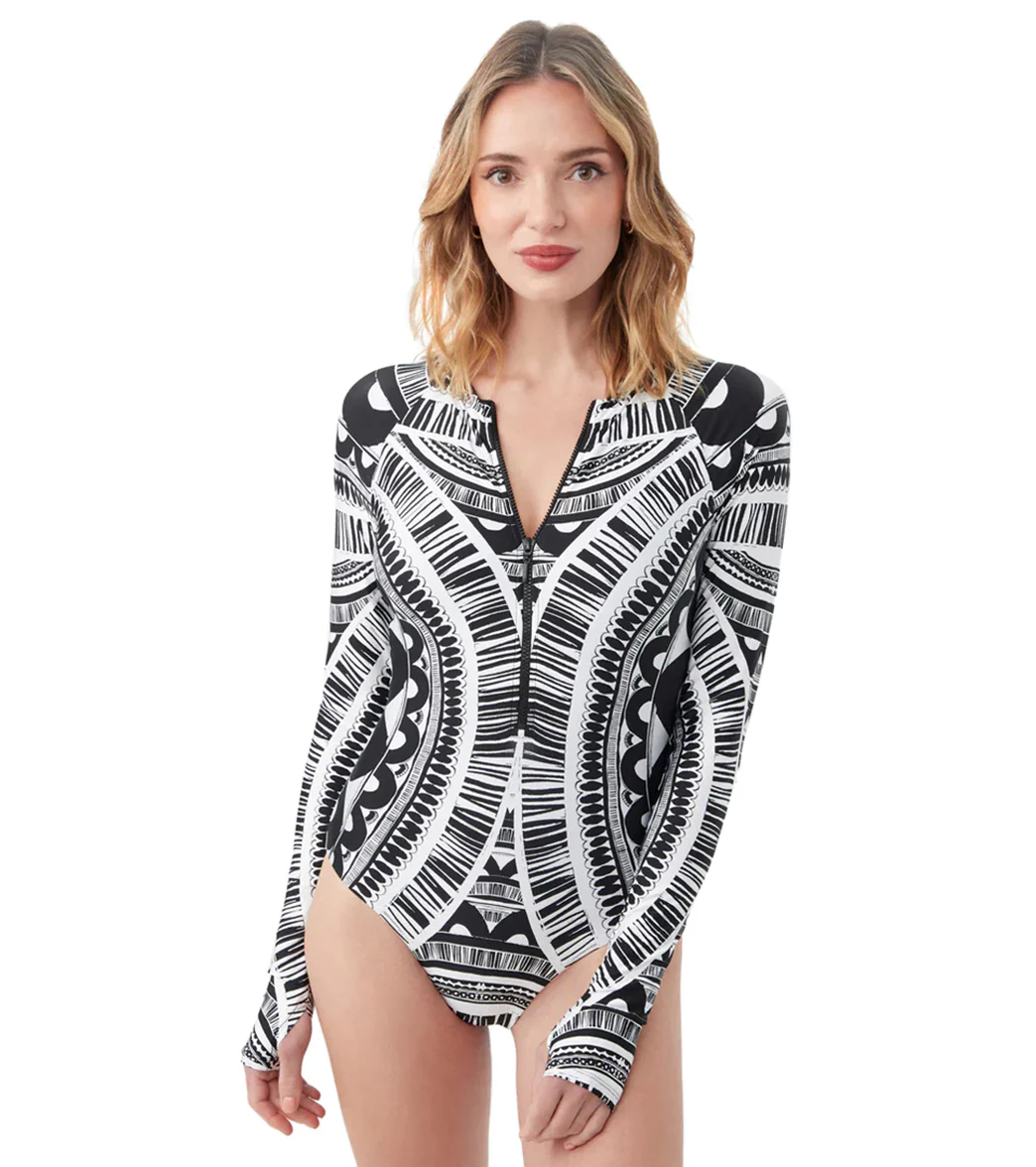 Trina Turk Women's Hula Zip-Up One Piece Swimsuit - Image 7