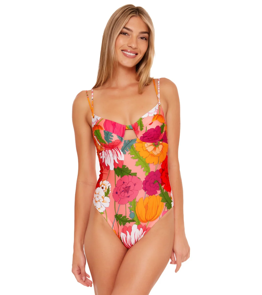 Trina Turk Women's Sunny Bloom Underwire One Piece Swimsuit - Image 5