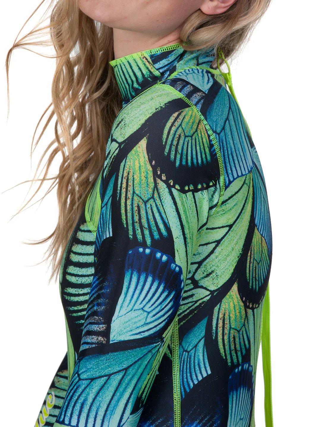 TUTUBLUE Women's Turq Flyer Classic UPF 50+ Long Slevee Unitard - Image 6