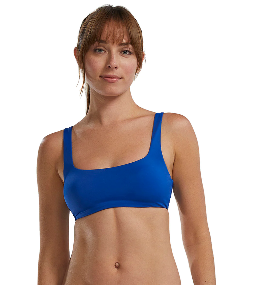 TYR Active Women's Solid Kelly Square Neck Bikini Top - Image 13