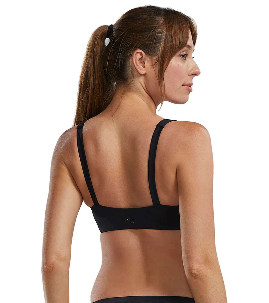 TYR Active Women's Solid Kelly Square Neck Bikini Top - Image 5