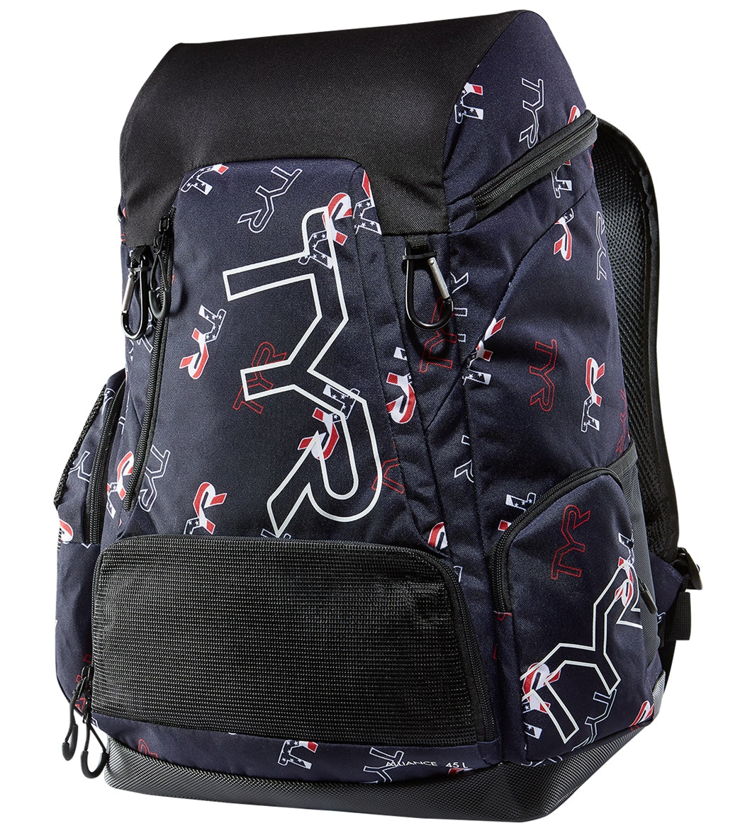 TYR Alliance 45L All Over Logo Backpack