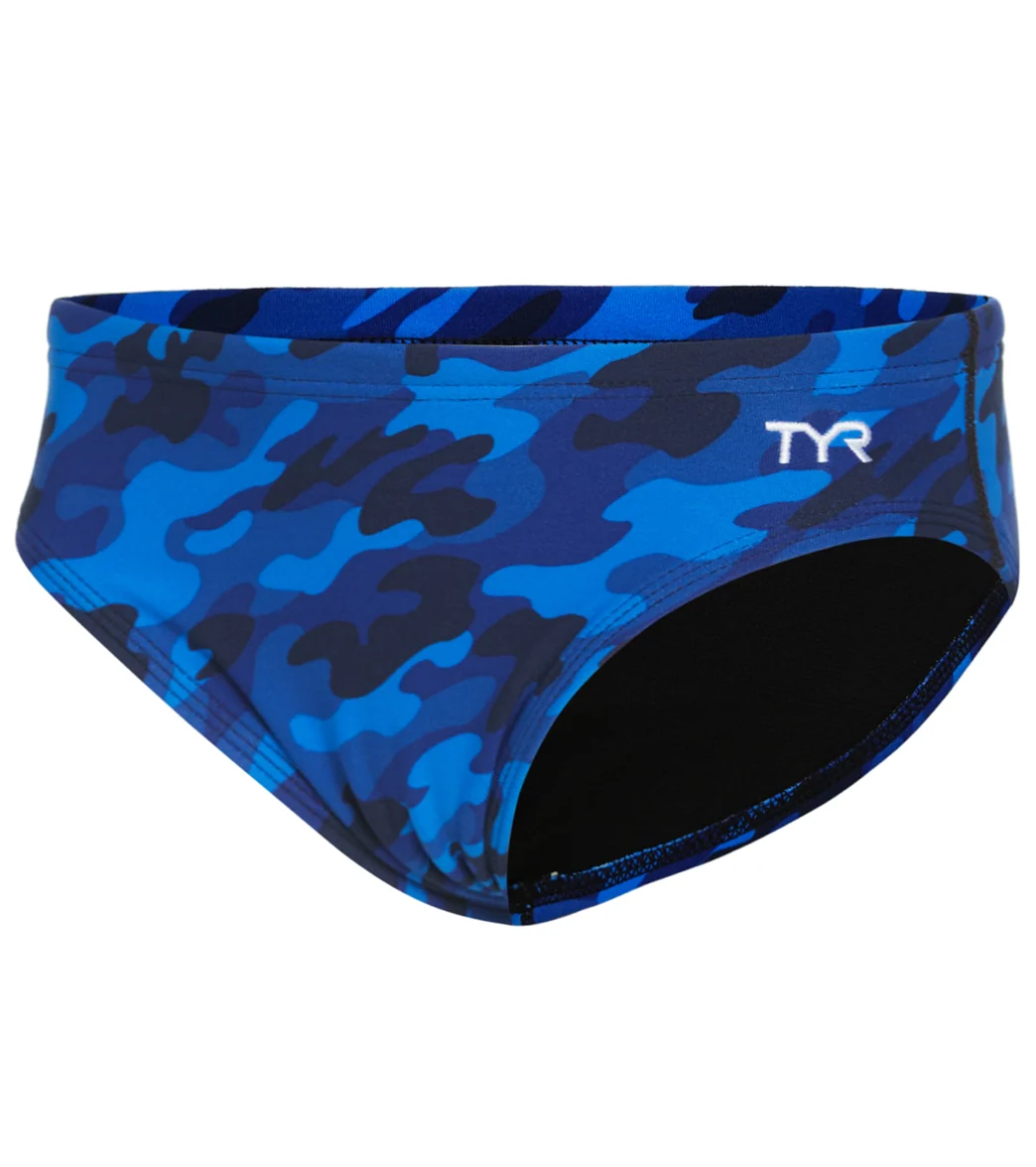 TYR Boys' Camo Racer Brief Swimsuit - Image 13