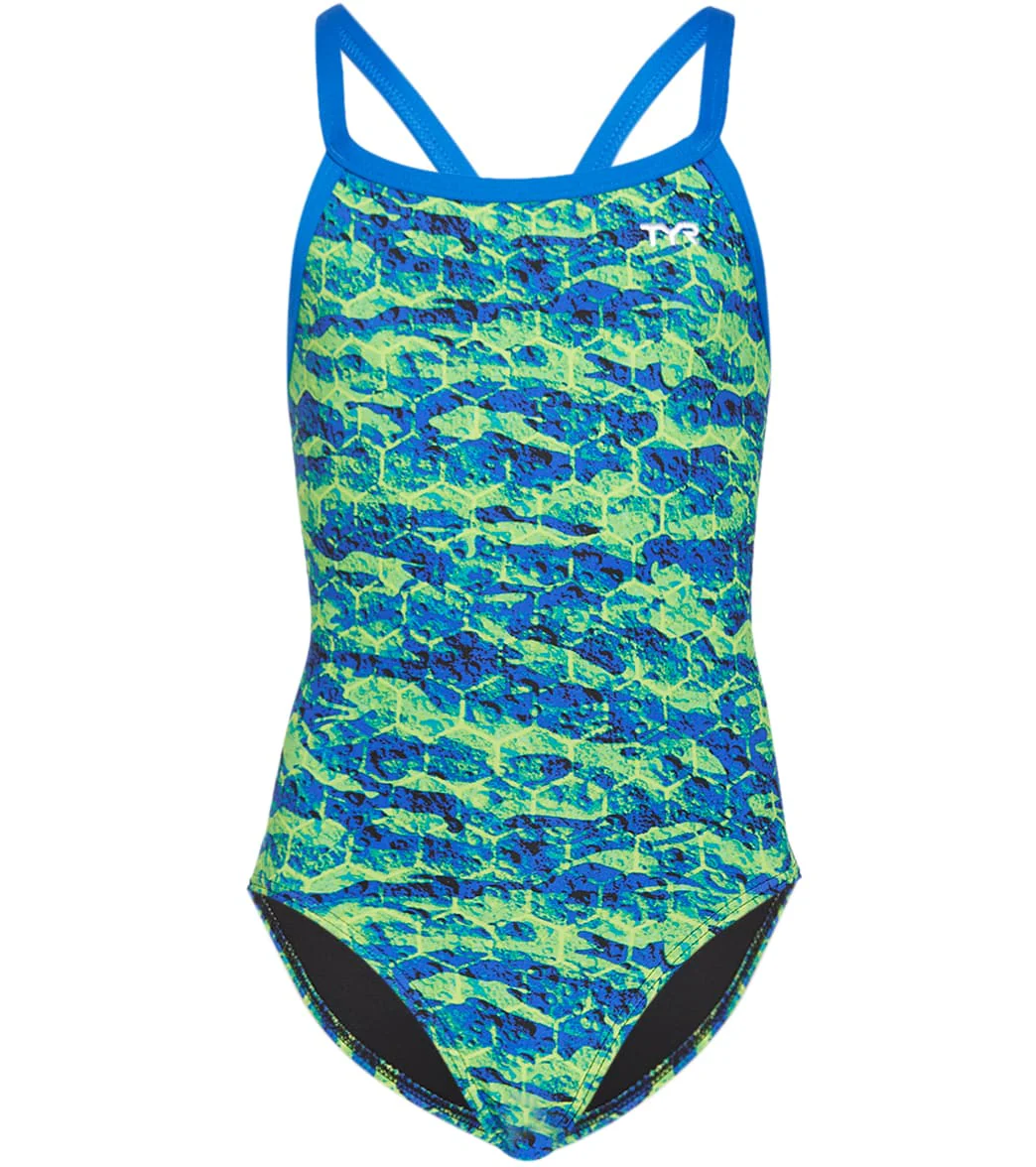 TYR Girls' Agran Diamondfit One Piece Swimsuit - Image 18