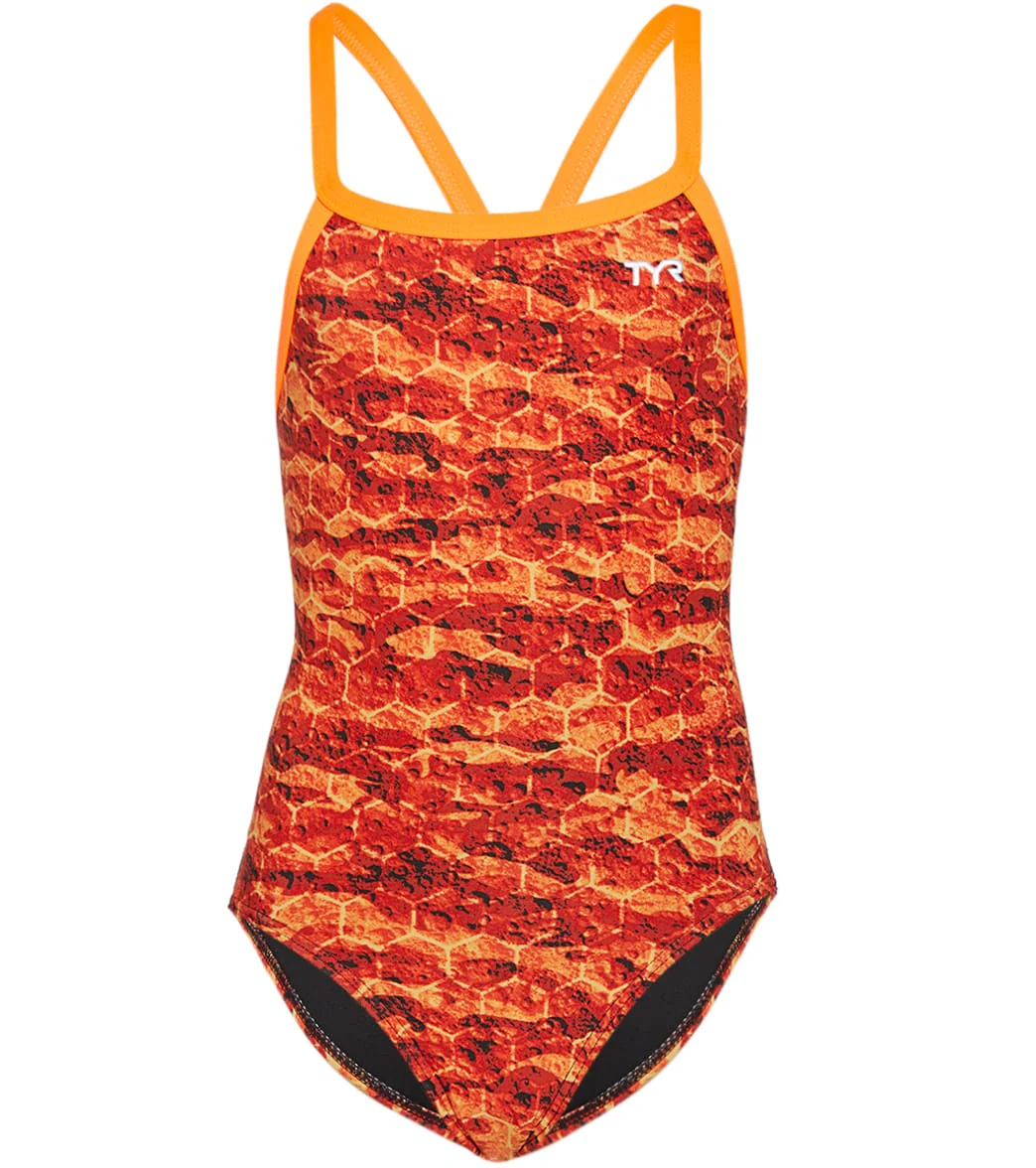 TYR Girls' Agran Diamondfit One Piece Swimsuit - Image 3