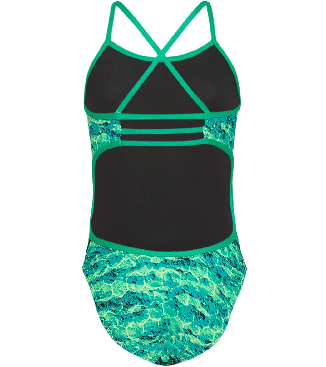 TYR Girls' Agran Trinityfit One Piece Swimsuit - Image 18