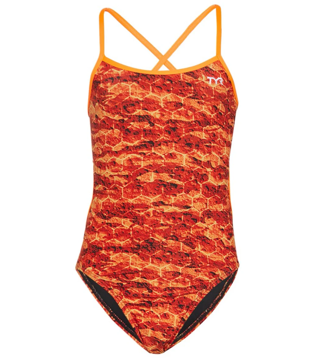 TYR Girls' Agran Trinityfit One Piece Swimsuit - Image 5