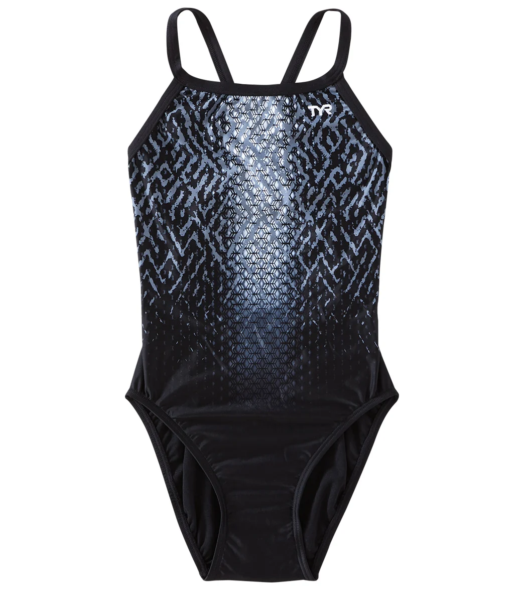 TYR Girls' Odyssey Diamondfit One Piece Swimsuit - Image 4