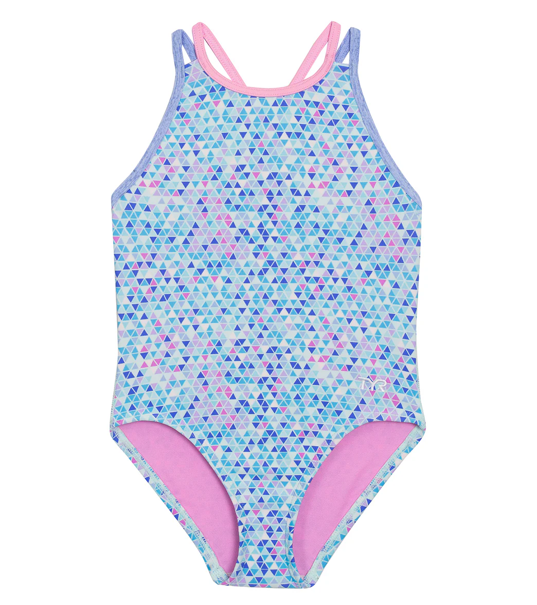 TYR Girls' Oliviafit Durafast Elite One Piece Swimsuit (Little Kid, Big Kid) - Image 5