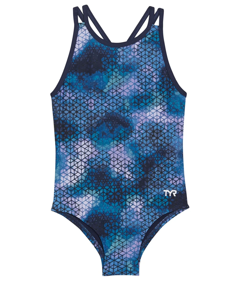 TYR Girls' StarHex Olivia Fit One Piece Swimsuit (Little Kid, Big Kid) - Image 5