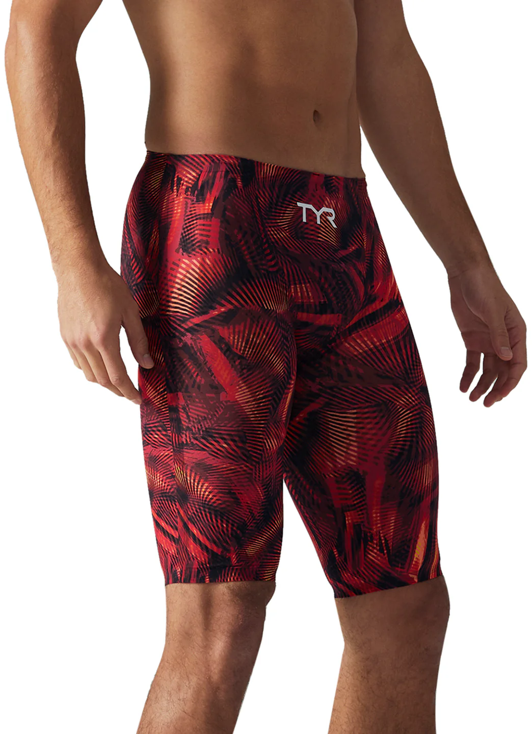 TYR Men's Avictor 2.0 Helux High Waist Jammer Tech Suit Swimsuit - Image 19