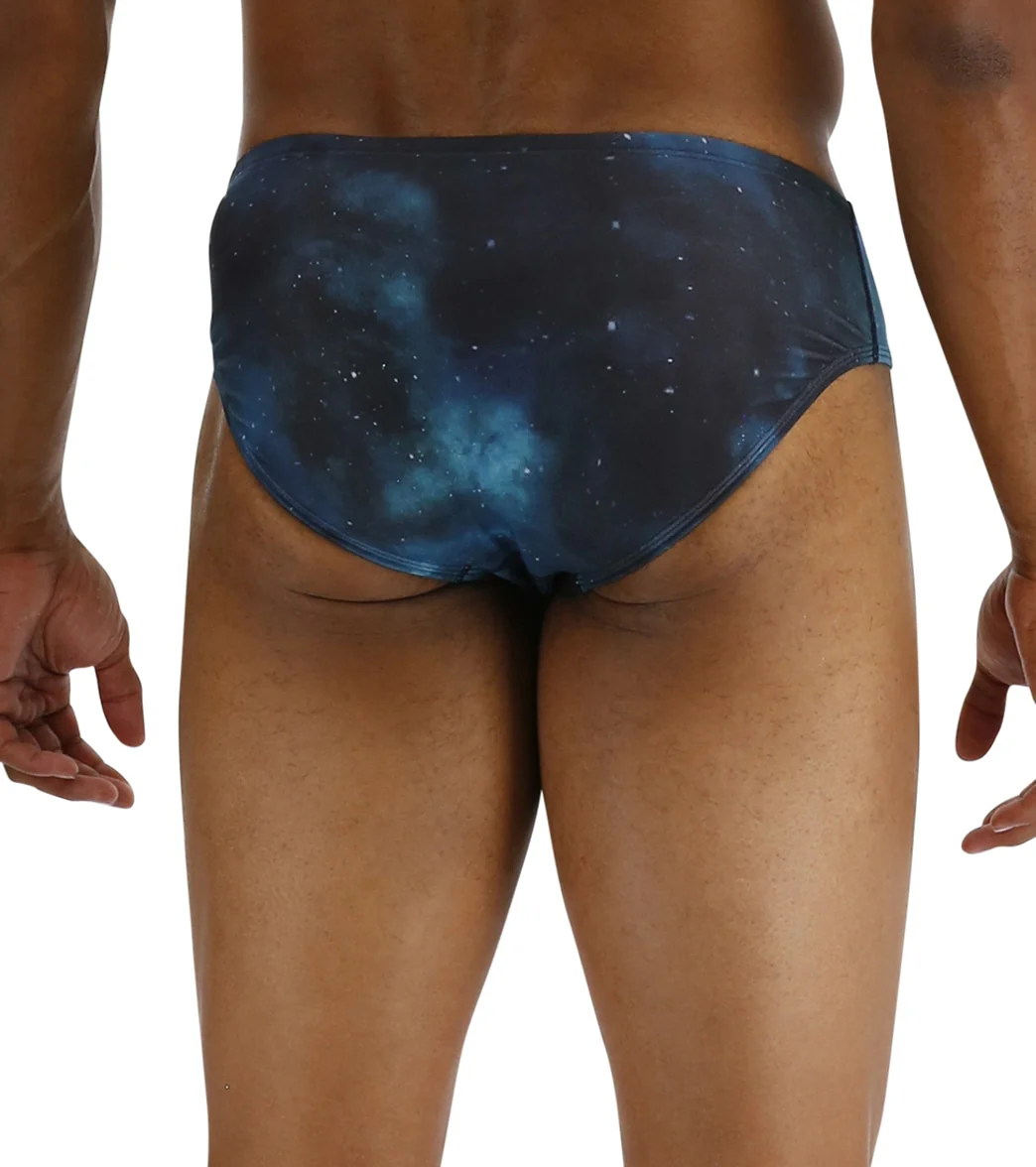 TYR Men's Cosmic Night Racer Brief Swimsuit - Image 8