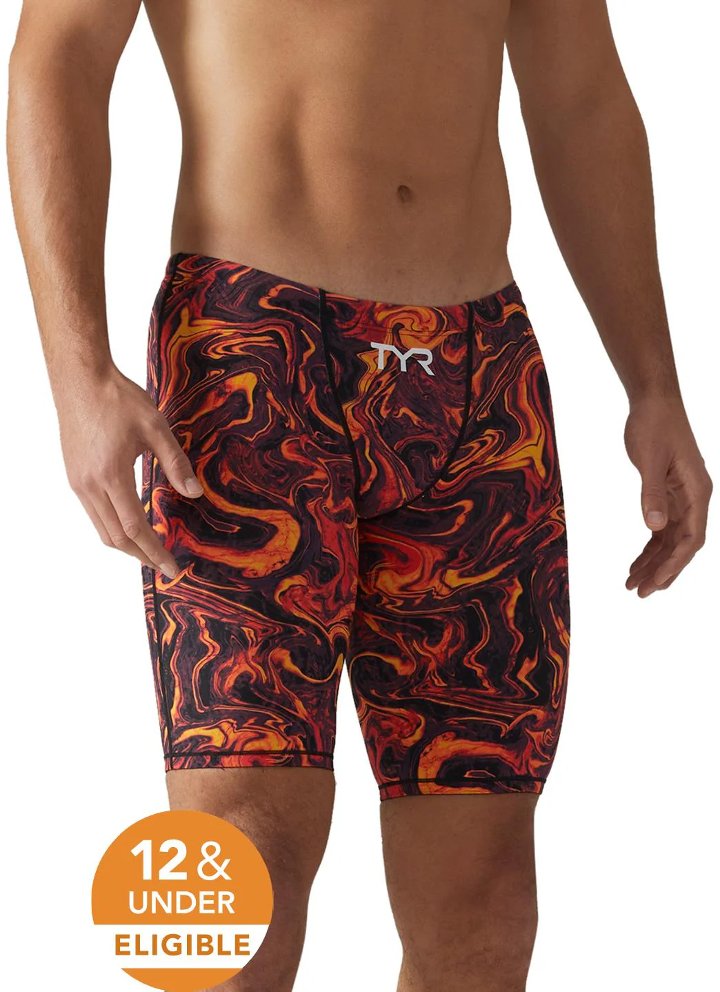 TYR Men's Hyperblitz Thresher Jammer Tech Suit Swimsuit - Image 9