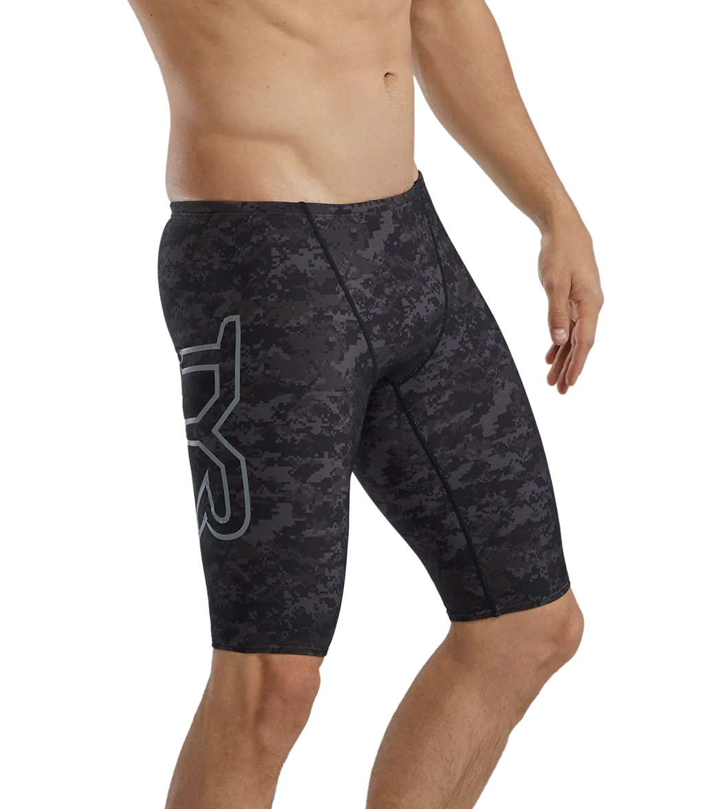TYR Men's Pixel Camo Large Logo Jammer Swimsuit - Image 3