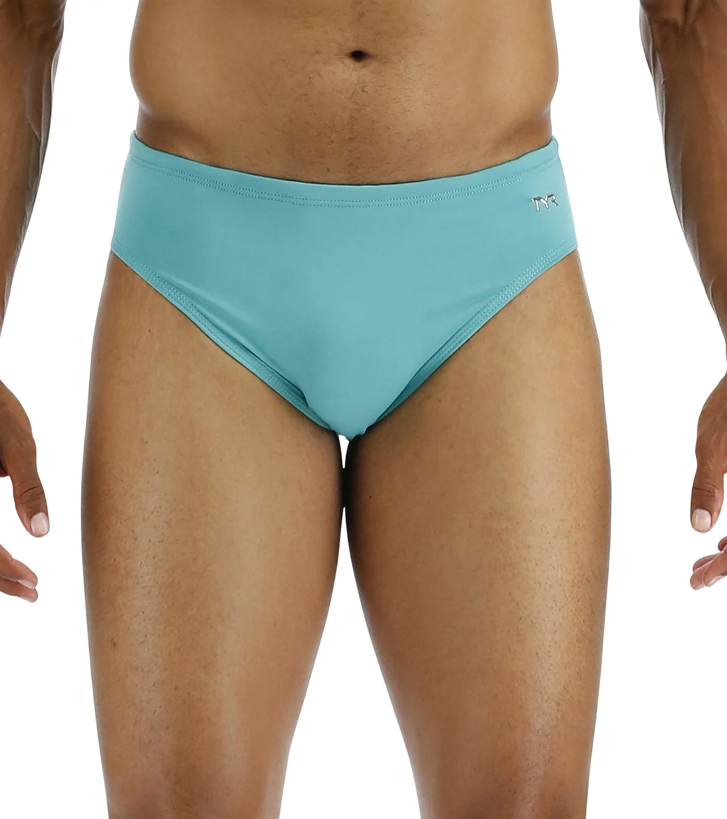 TYR Men's Solid Racer Brief Swimsuit - Image 7