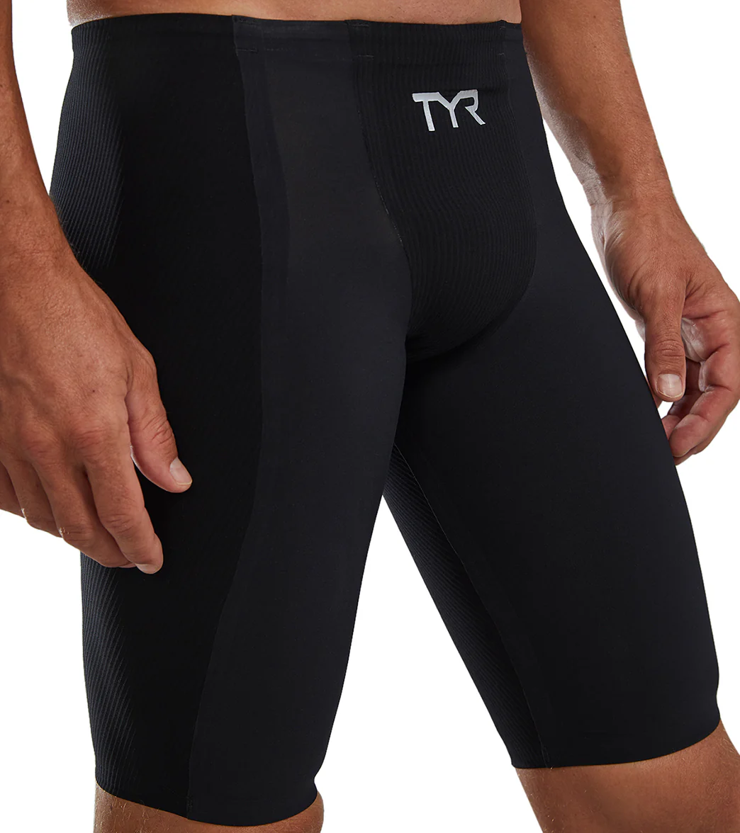 TYR Men's Solid Shockwave High Waist Jammer Tech Suit Swimsuit - Image 6
