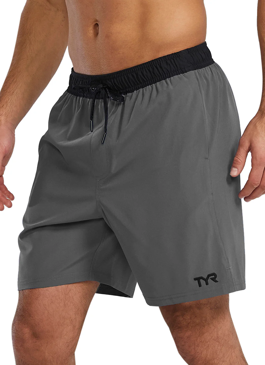 TYR Men's Solid Skua 7" Volley Swim Trunks - Image 13