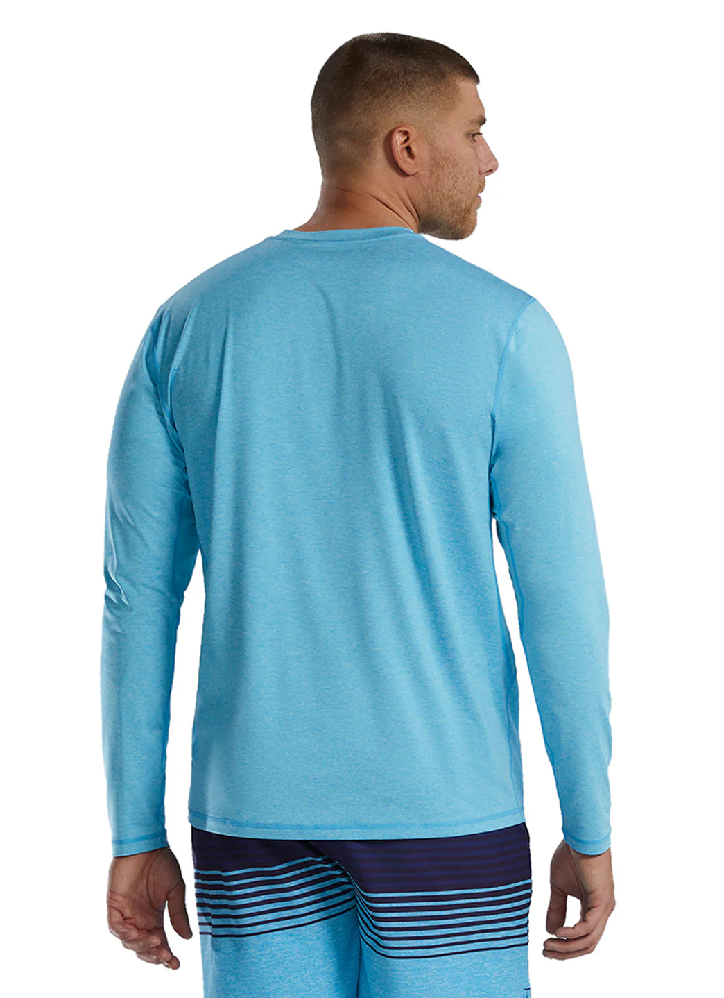 TYR Men's Solid SunDefense Long Sleeve UPF 50+ Swim Shirt - Image 13
