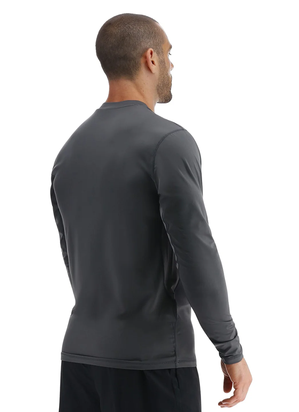 TYR Men's Solid SunDefense Long Sleeve UPF 50+ Swim Shirt - Image 24