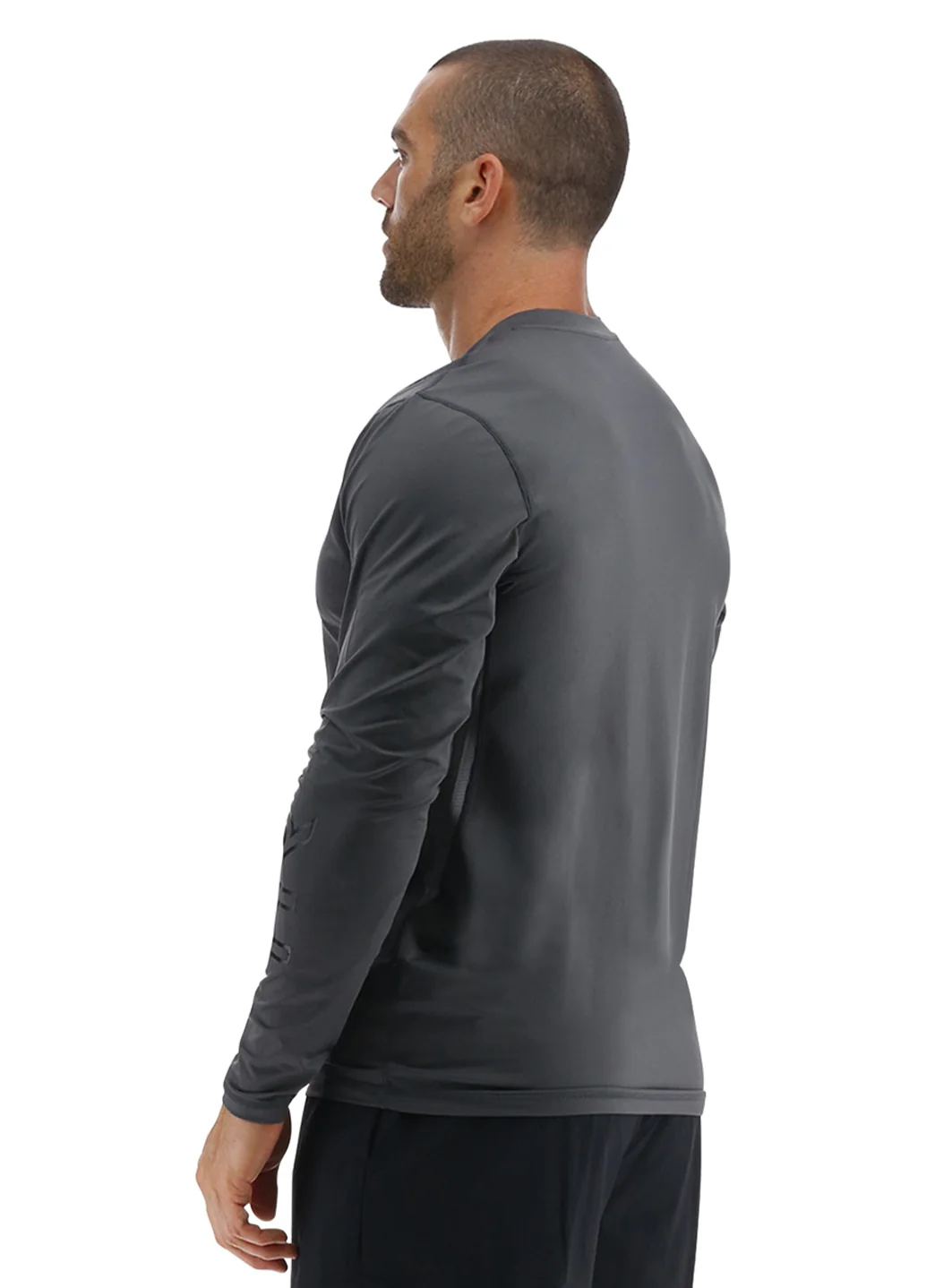 TYR Men's Solid SunDefense Long Sleeve UPF 50+ Swim Shirt - Image 26