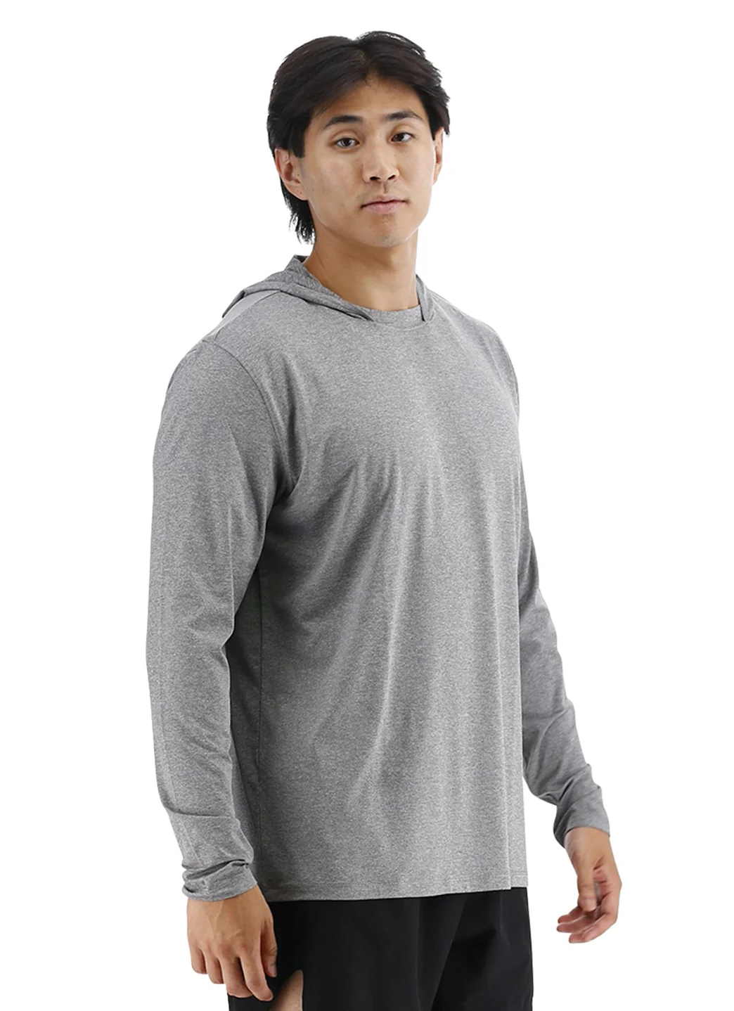 TYR Men's SunDefense Long Sleeve Hooded Swim Shirt - Image 13
