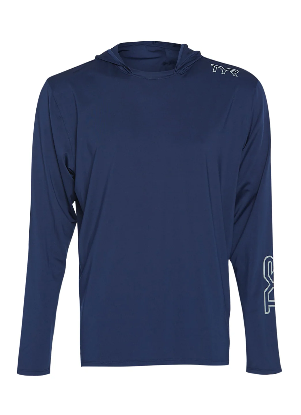 TYR Men's SunDefense Long Sleeve Hooded Swim Shirt - Image 7