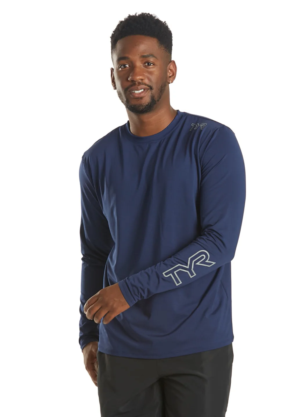 TYR Men's SunDefense Long Sleeve UPF 50+ Swim Shirt